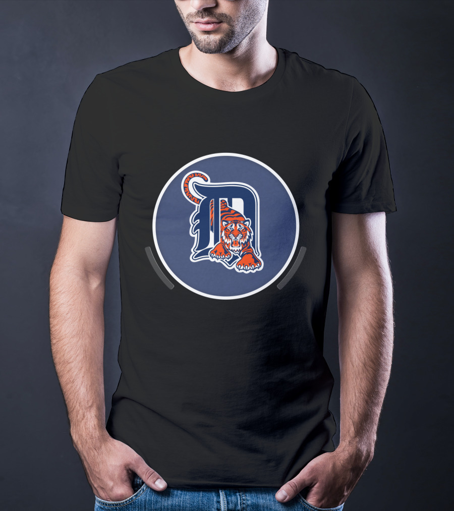 Detroit Tigers Logo With Iconic D And Fierce Tiger T-Shirt