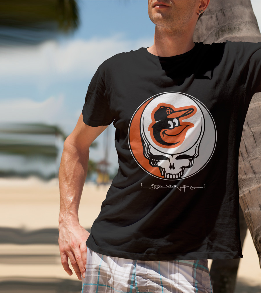 Grateful Dead Steal Your Face Baltimore Orioles T-Shirt