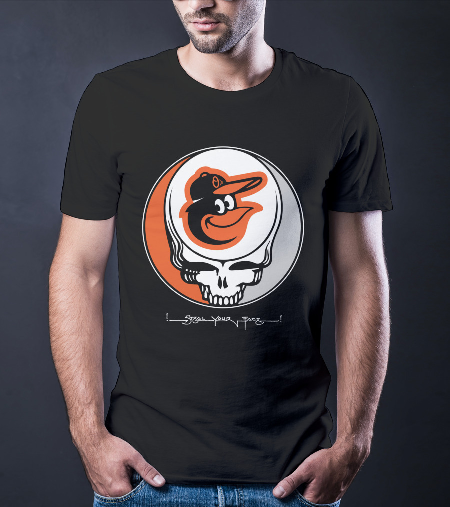 Grateful Dead Steal Your Face Baltimore Orioles T-Shirt
