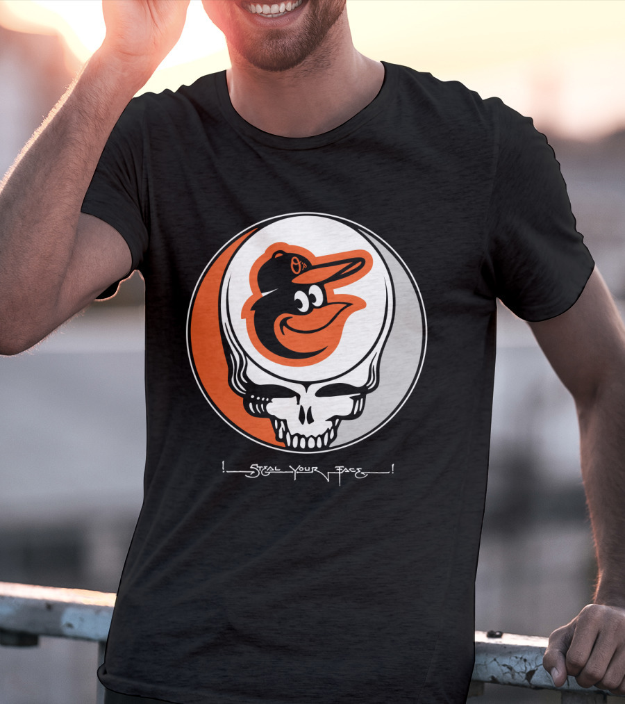 Grateful Dead Steal Your Face Baltimore Orioles T-Shirt