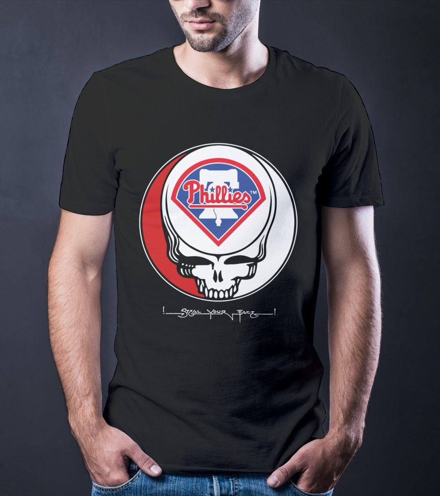 GRATEFUL DEAD Steal Your Face Philadelphia Phillies T-Shirt