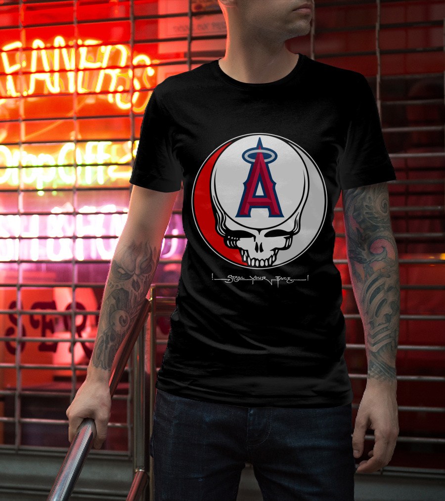 GRATEFUL DEAD Steal Your Face Los Angeles Angels Of Anaheim T-Shirt