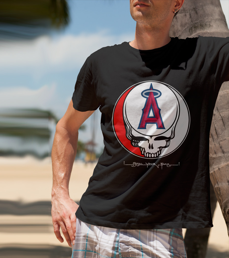 GRATEFUL DEAD Steal Your Face Los Angeles Angels Of Anaheim T-Shirt
