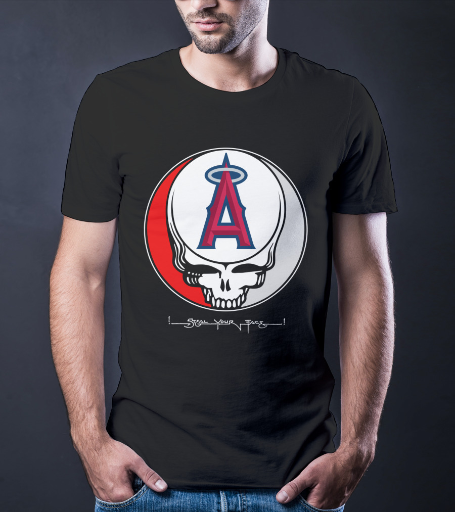 GRATEFUL DEAD Steal Your Face Los Angeles Angels Of Anaheim T-Shirt