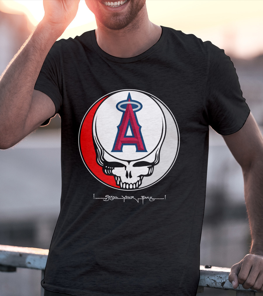 GRATEFUL DEAD Steal Your Face Los Angeles Angels Of Anaheim T-Shirt
