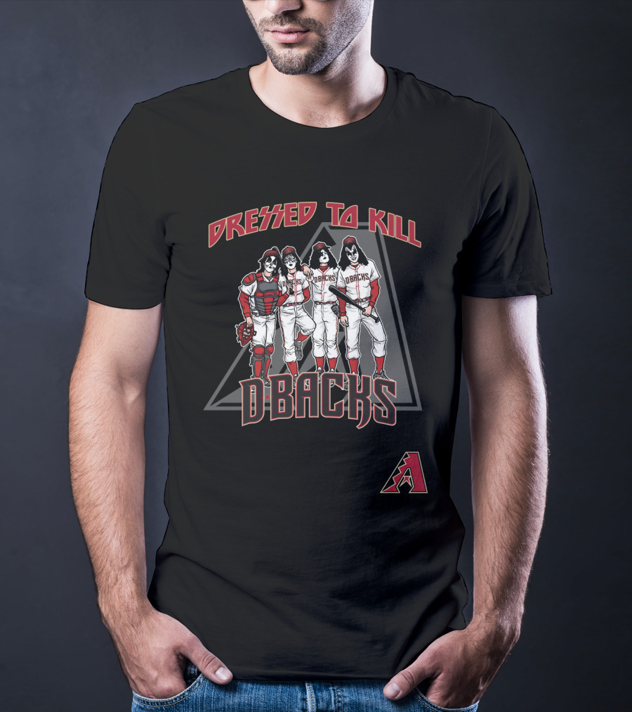 Dressed To Kill Arizona Diamondbacks Dbacks KISS Baseball Uniforms T-Shirt