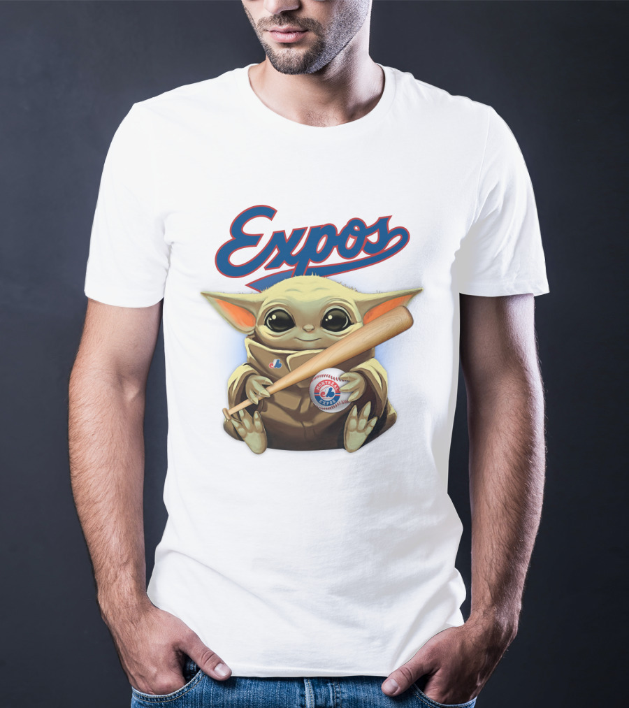 Expos Baseball Baby Yoda Montreal T-Shirt