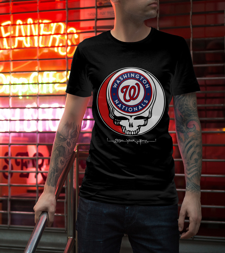 Washington Nationals Grateful Dead Steal Your Face T-Shirt