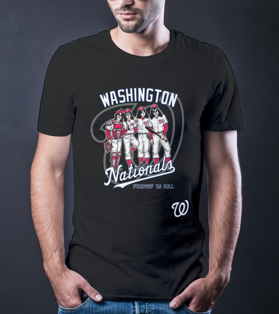 Washington Nationals KISS Dressed To Kill Baseball Edition T-Shirt