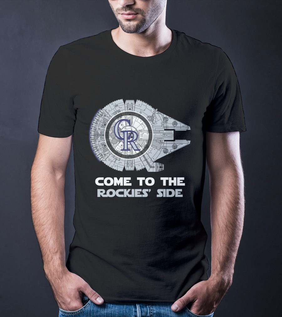 Colorado Rockies Millennium Falcon Come To The Rockies' Side T-Shirt
