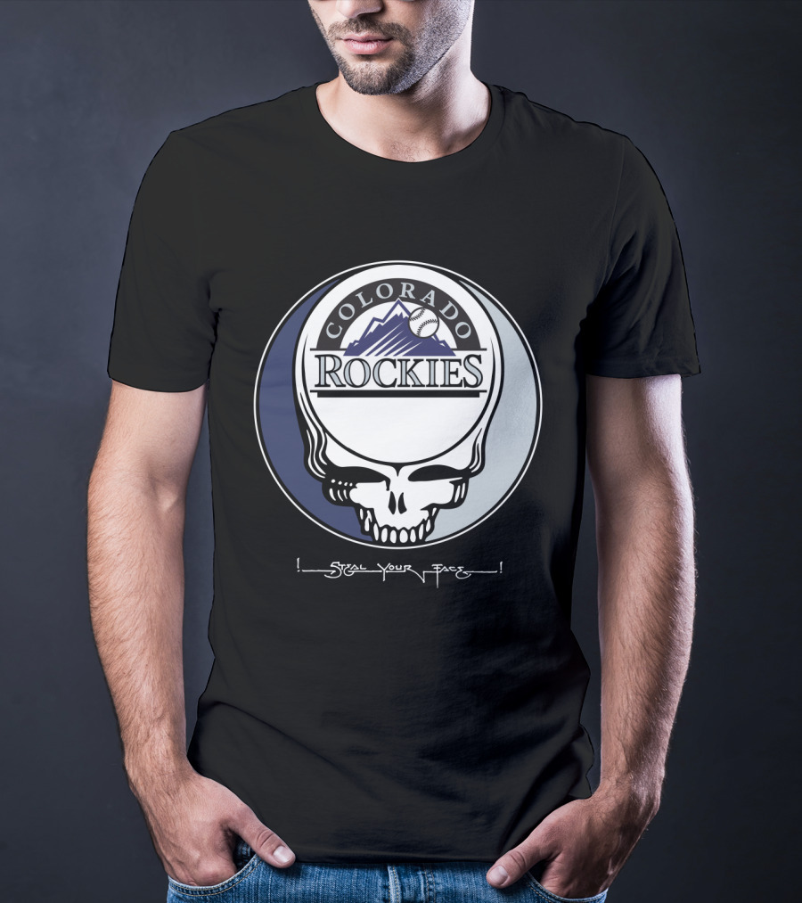 GRATEFUL DEAD Colorado Rockies Steal Your Face T-Shirt