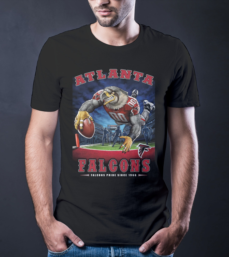 Atlanta Falcons Pride Since 1966 Nfl End Zone Football Falcon T-Shirt
