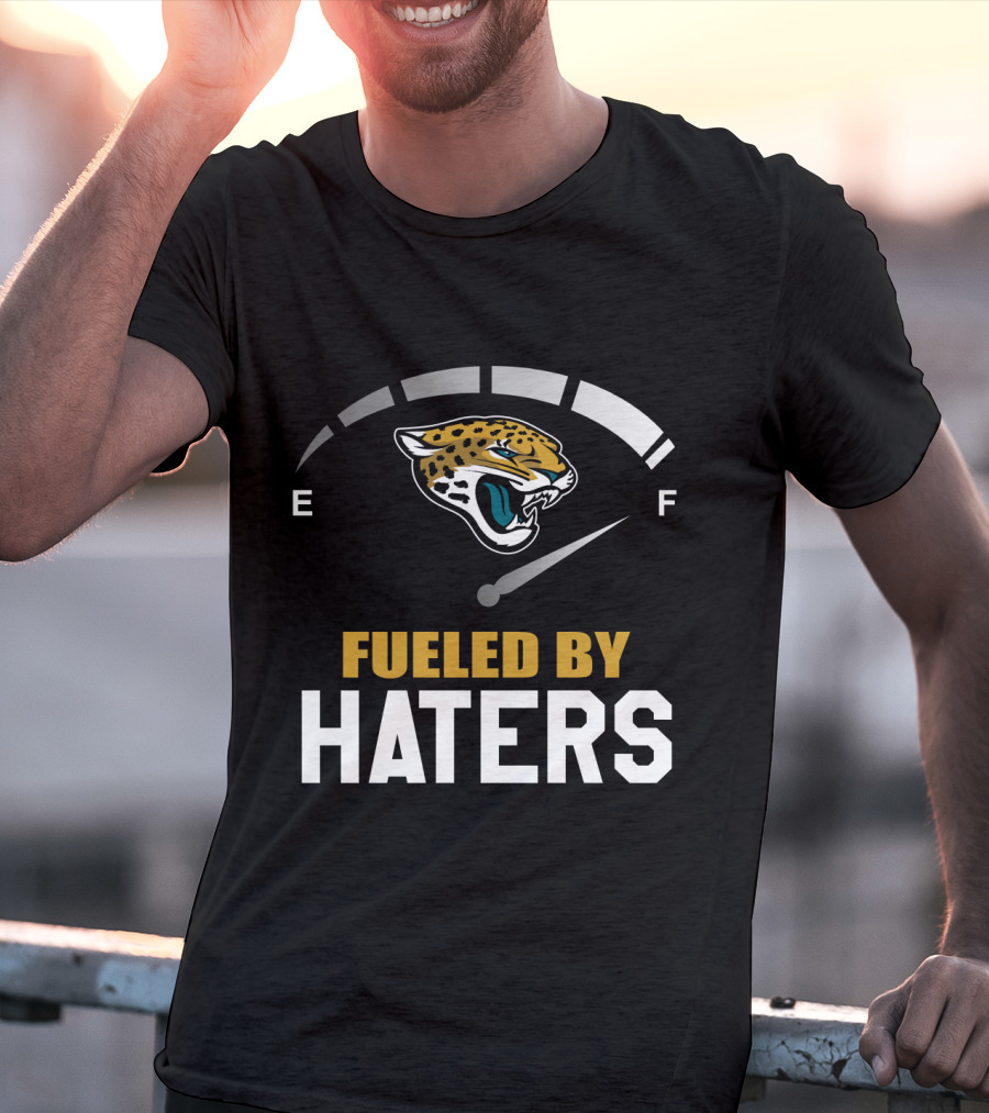 Jacksonville Jaguars Fueled By Haters Bold Energy Gauge T-Shirt