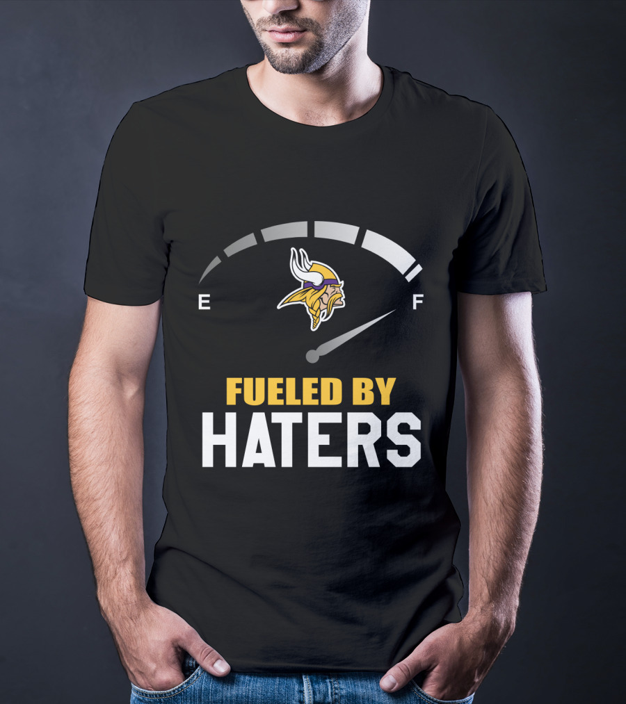 Minnesota Vikings Fueled By Haters Emblematic Meter Display T-Shirt