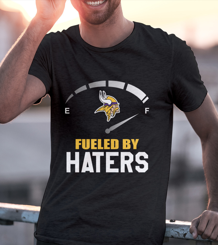 Minnesota Vikings Fueled By Haters Emblematic Meter Display T-Shirt