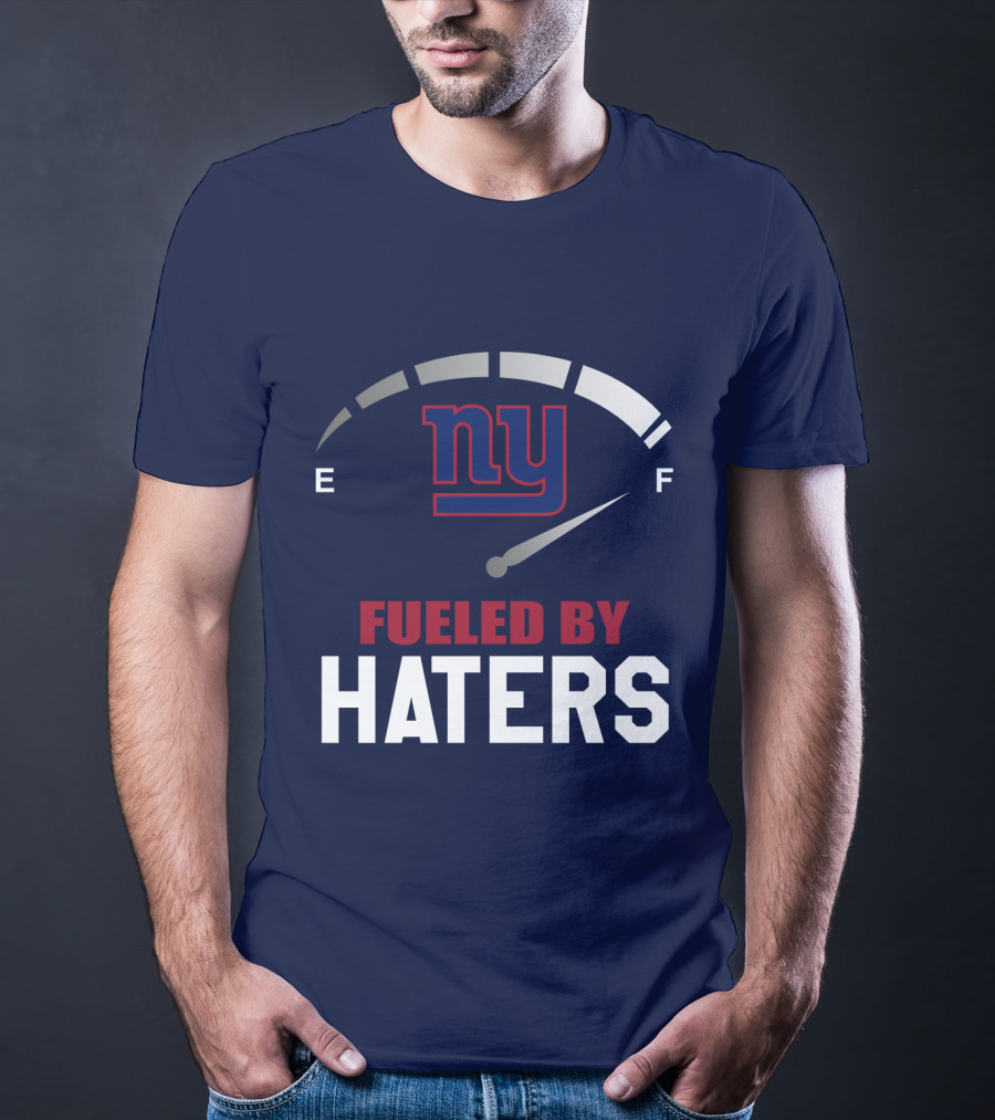 New York Giants Ny Fueled By Haters Fuel Gauge T-Shirt