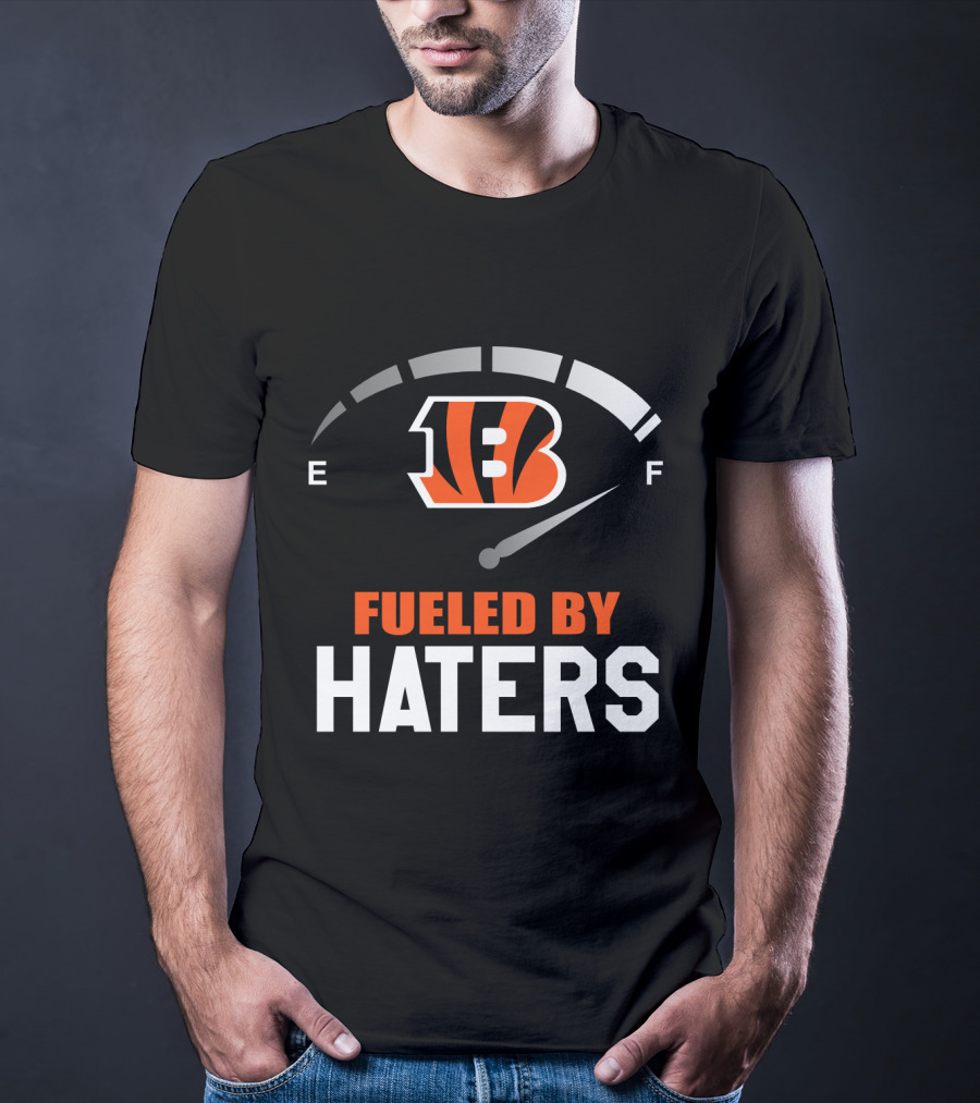 Cincinnati Bengals Fueled By Haters Gas Gauge T-Shirt