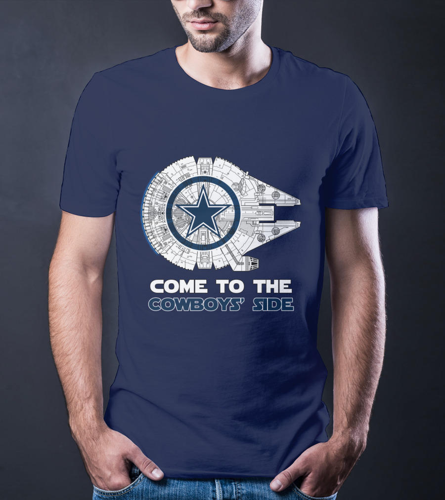 Come To The Cowboys' Side Millennium Falcon Star Cowboys T-Shirt