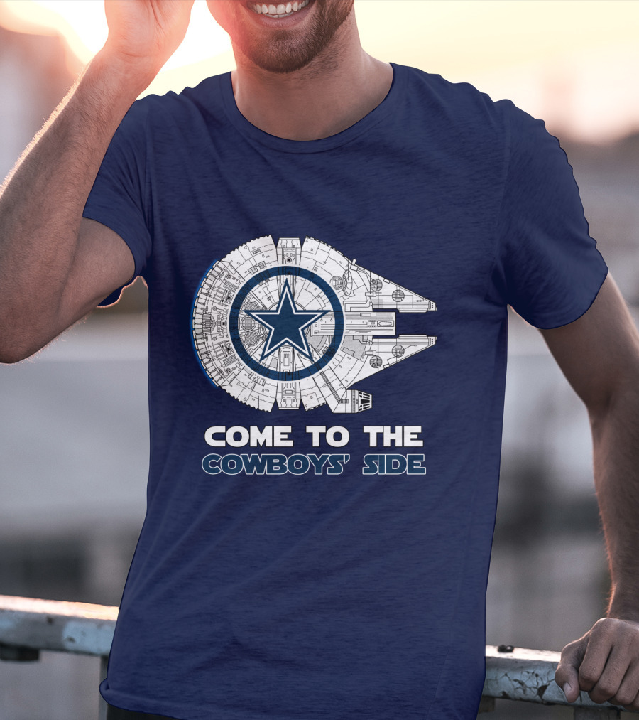 Come To The Cowboys' Side Millennium Falcon Star Cowboys T-Shirt