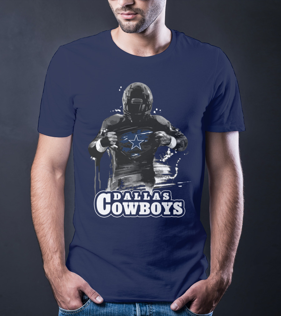Dallas Cowboys Superhero Star Icon Football Player T-Shirt