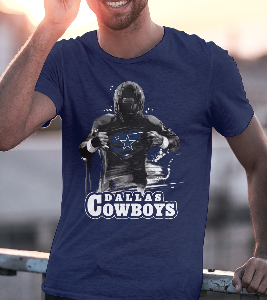 Dallas Cowboys Superhero Star Icon Football Player T-Shirt