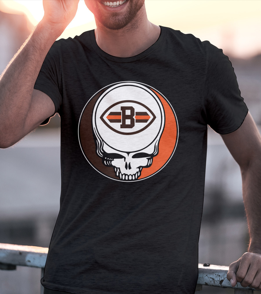 Grateful Dead Cleveland Browns Skull T-Shirt