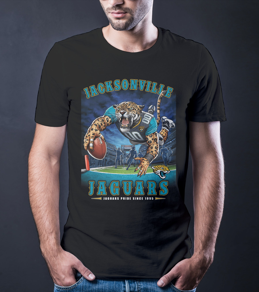 Jacksonville Jaguars Pride Since 1995 End Zone Nfl Touchdown T-Shirt