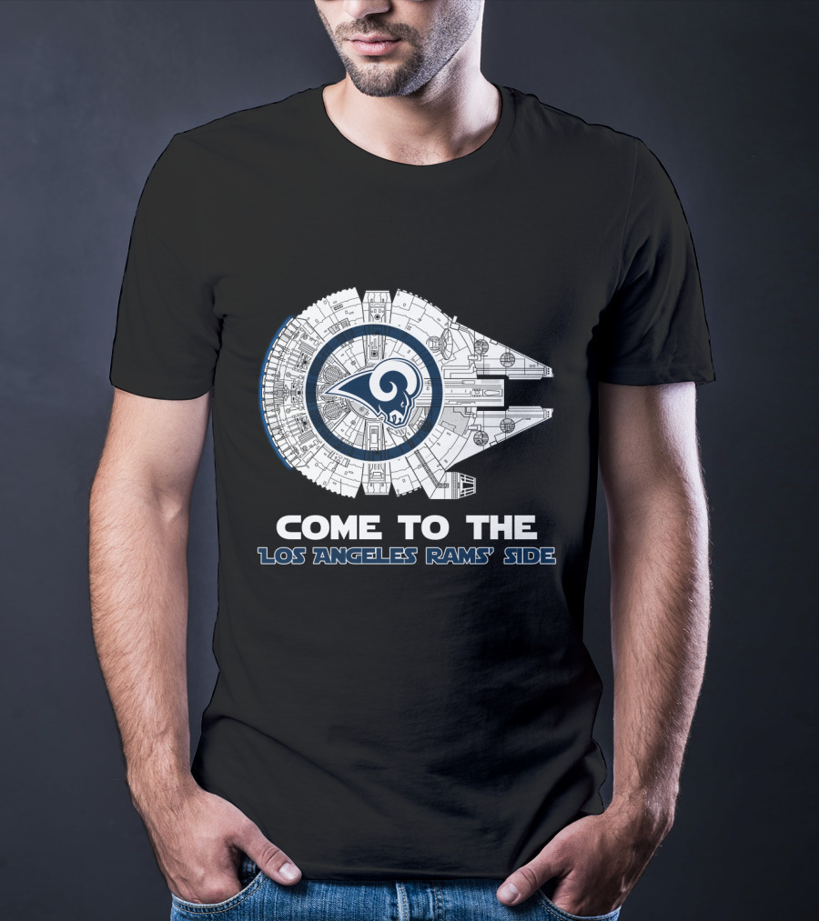Come To The Los Angeles Rams' Side Millennium Falcon T-Shirt
