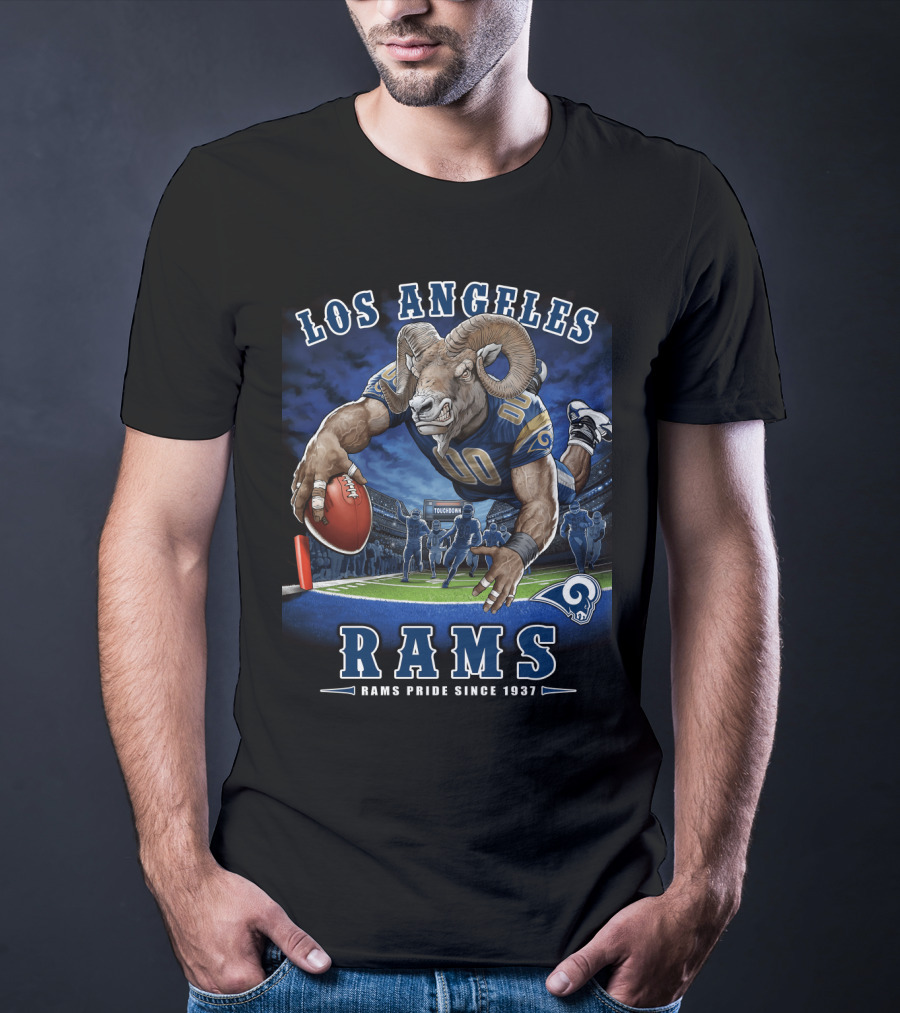 Los Angeles Rams Pride Since 1937 Touchdown End Zone Nfl T-Shirt