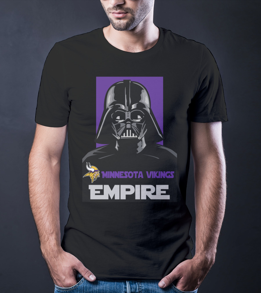Minnesota Vikings Empire Vader Helmet T-Shirt