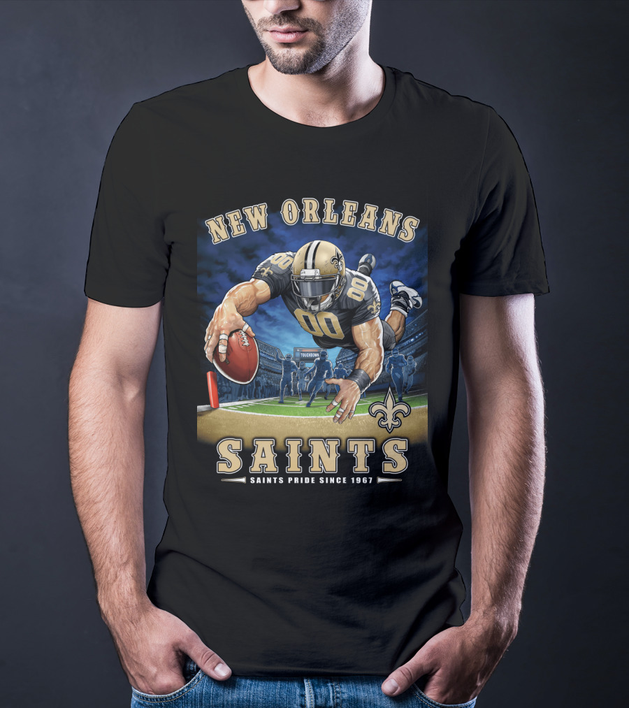 New Orleans Saints Pride Since 1967 Touchdown Nfl T-Shirt