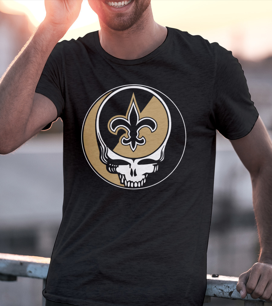 GRATEFUL DEAD Saints Skull Fleur-de-Lis T-Shirt