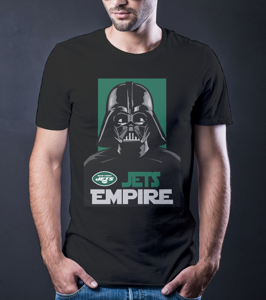New York Jets Empire Darth Vader Nfl Star Wars Crossover T-Shirt