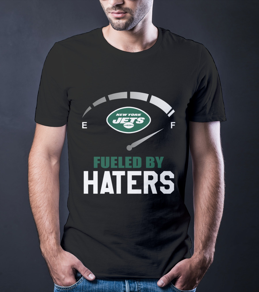 New York Jets Fueled By Haters Fuel Gauge T-Shirt