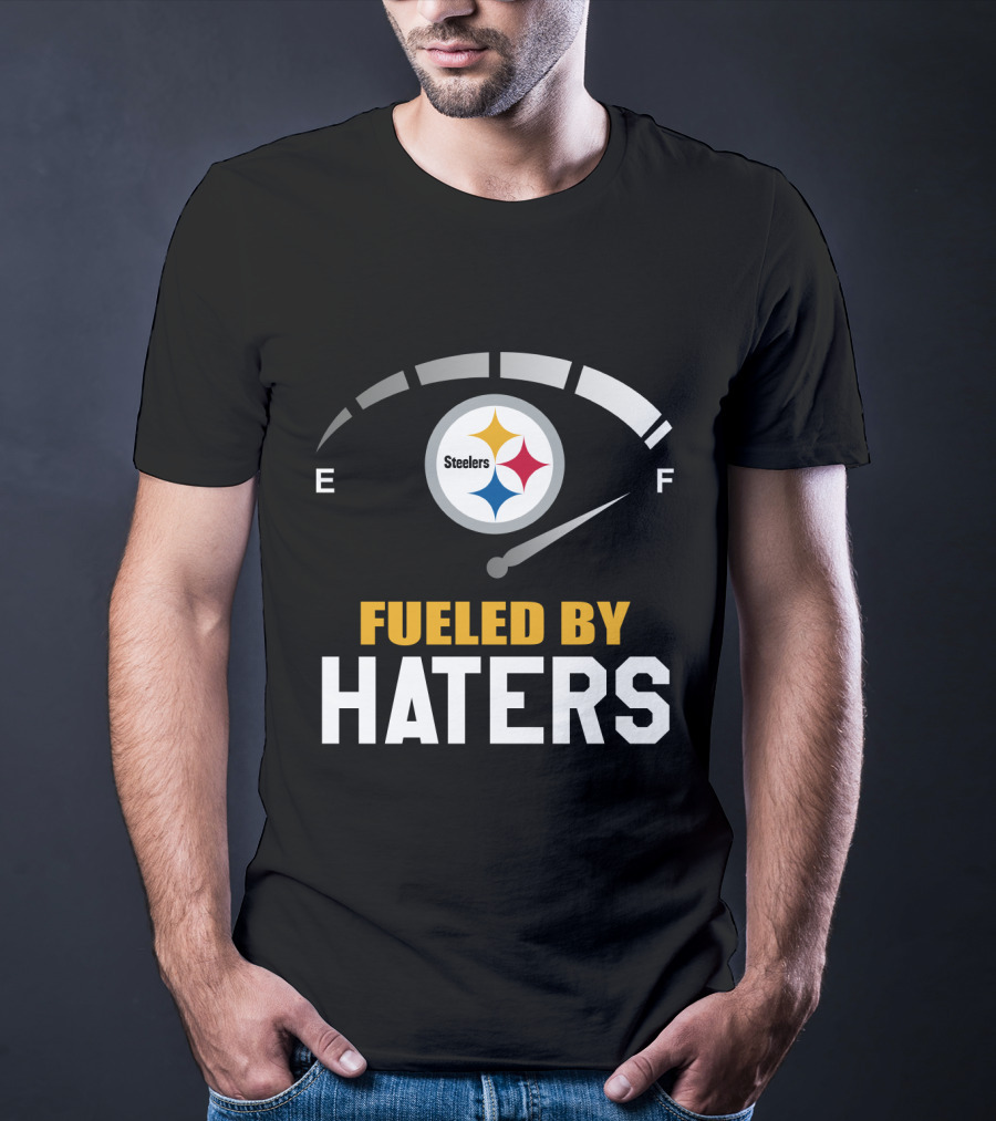 Pittsburgh Steelers Fueled By Haters Fuel Gauge T-Shirt