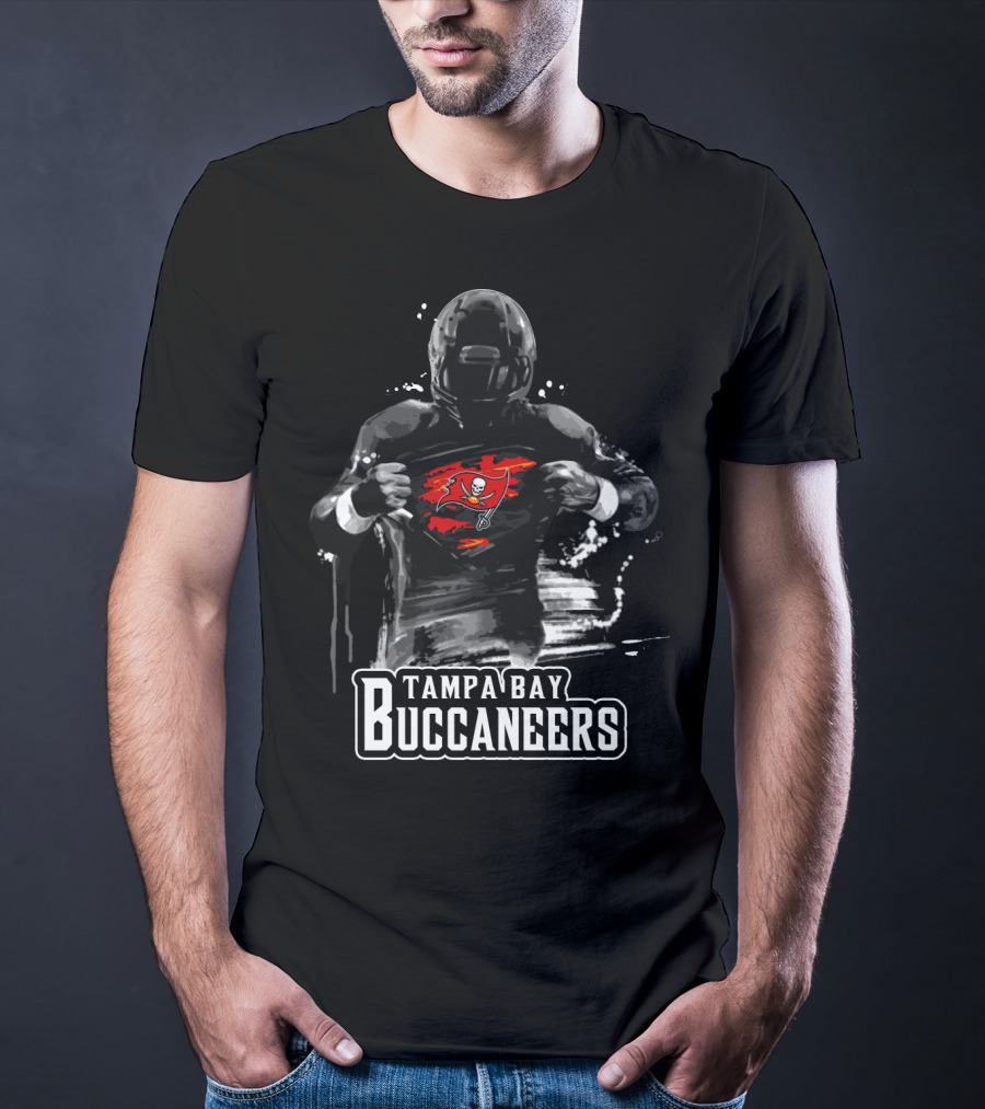 Tampa Bay Buccaneers Football Hero Revealing Team T-Shirt