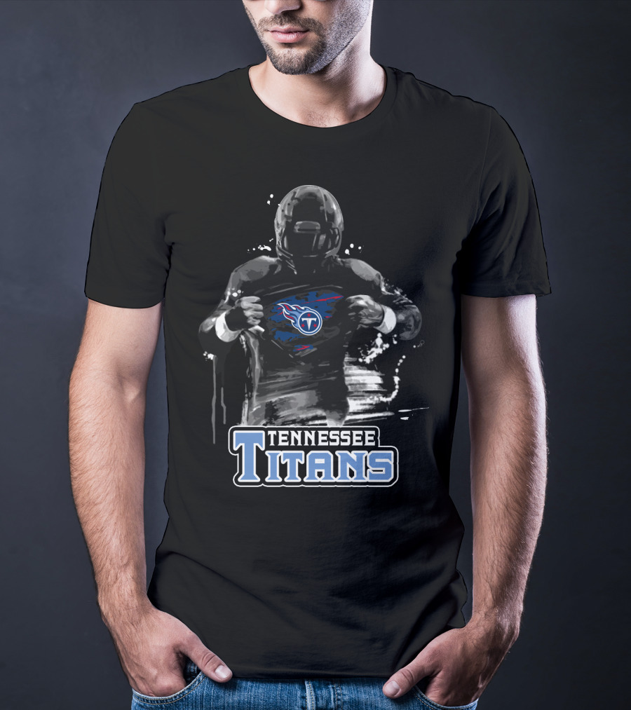 Tennessee Titans Football Superhero Fan Gear T-Shirt