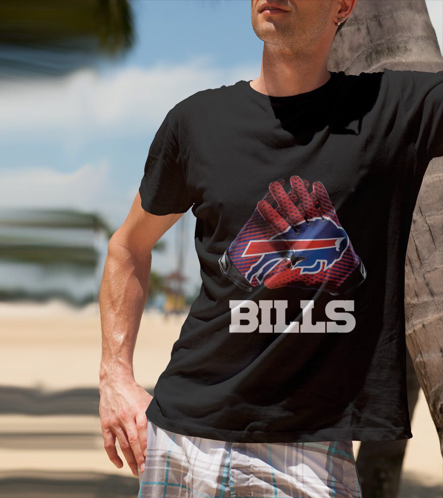 Bills Nfl Team Buffalo Gloves T-Shirt