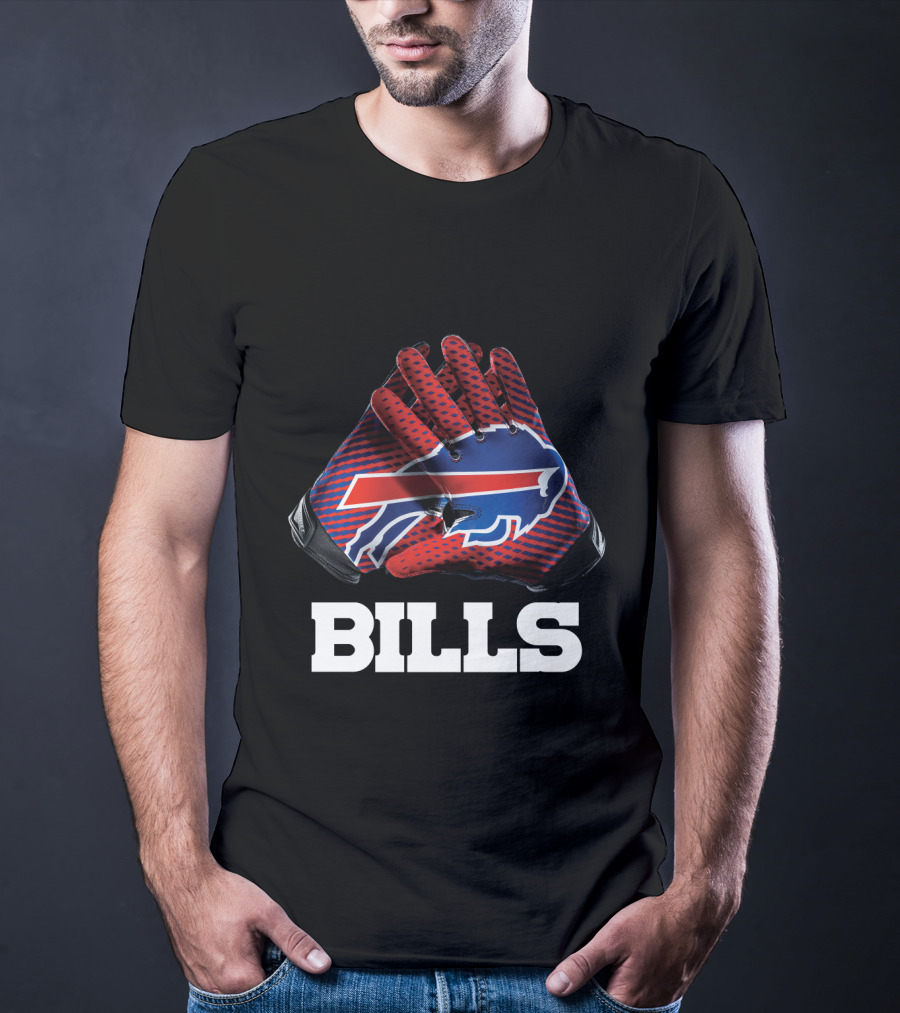 Bills Nfl Team Buffalo Gloves T-Shirt