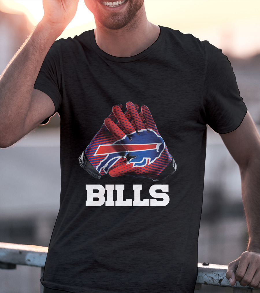 Bills Nfl Team Buffalo Gloves T-Shirt