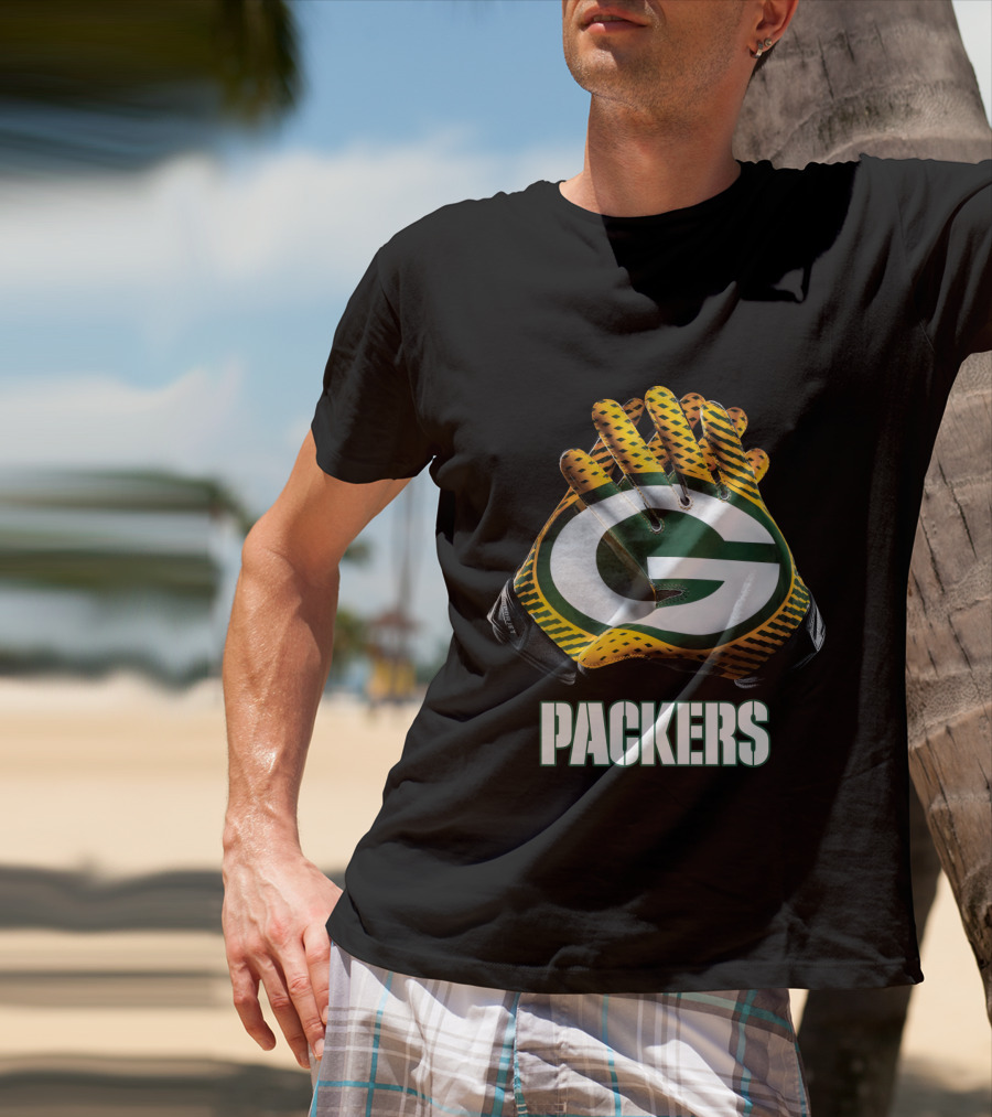 Packers Green Bay Nfl Gloves T-Shirt