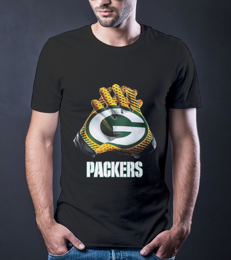 Packers Green Bay Nfl Gloves T-Shirt