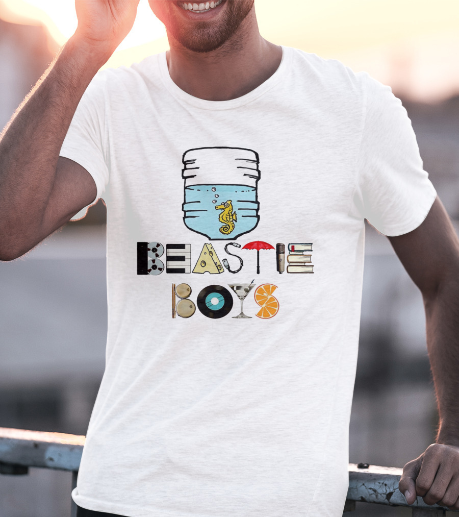 Beastie Boys Record Books Citrus Water Cooler Seahorse Umbrella Martini T-Shirt