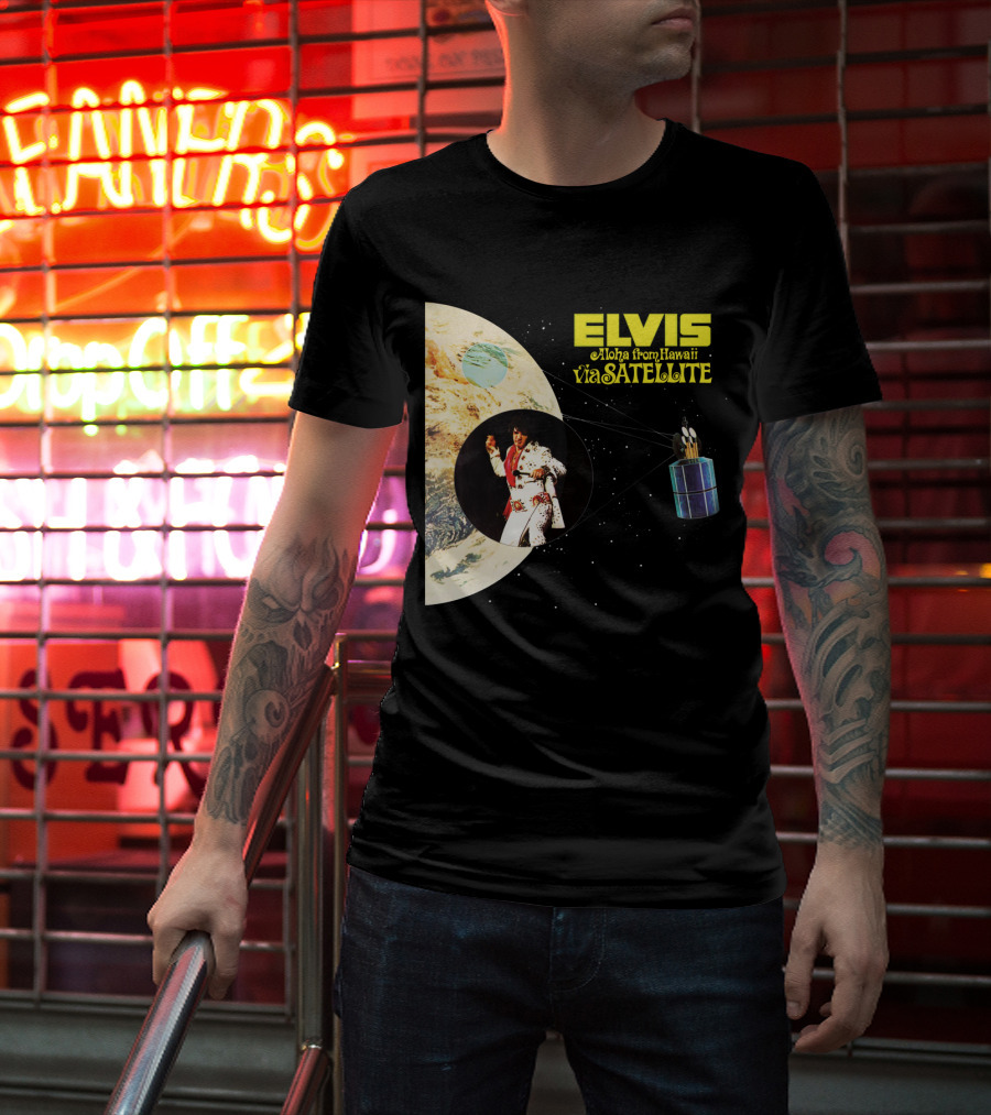 Elvis Aloha From Hawaii Via Satellite Earth Image Performance T-Shirt