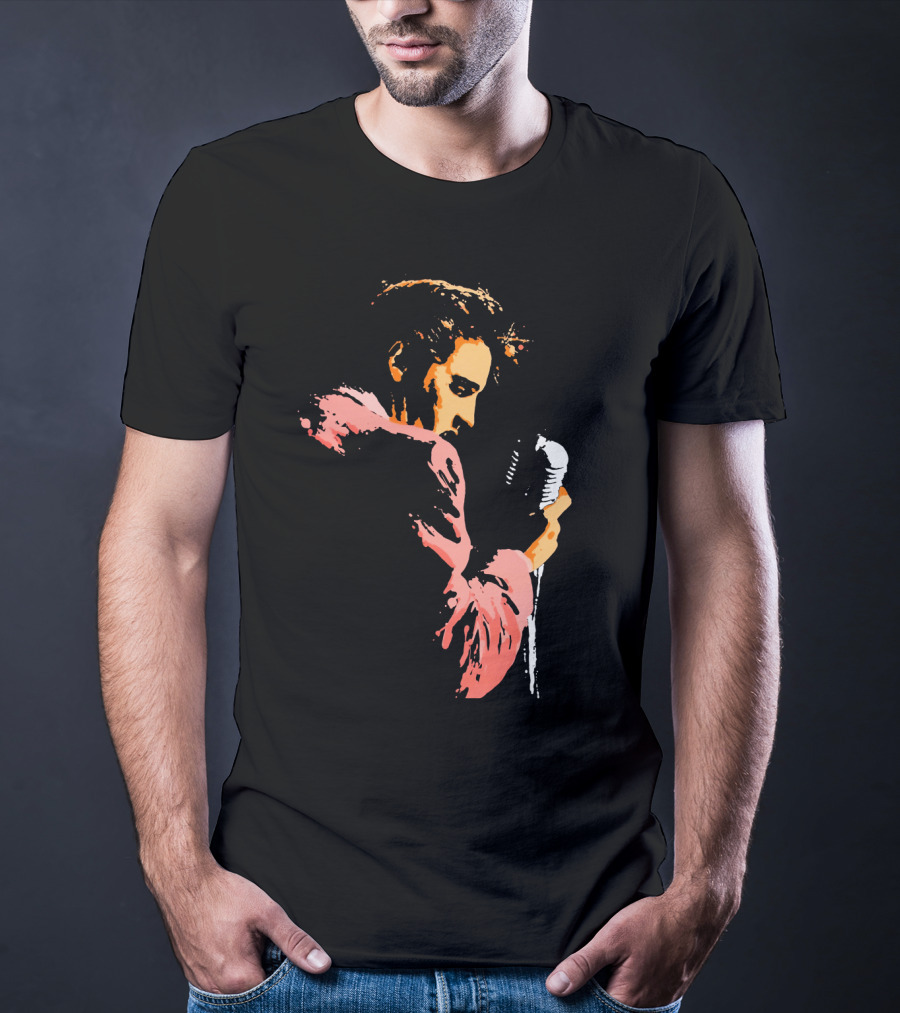Evpl 22 Retro Microphone Performer Silhouette T-Shirt