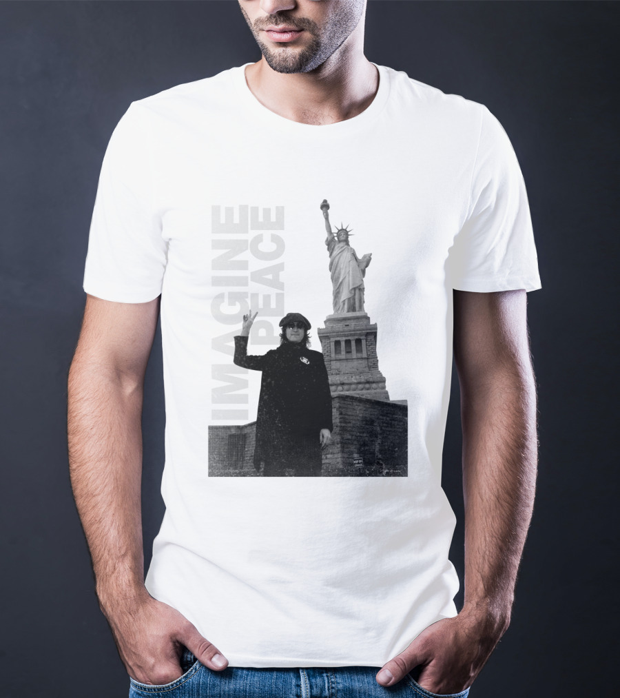 Imagine Peace Liberty Statue JLN 08 T-Shirt