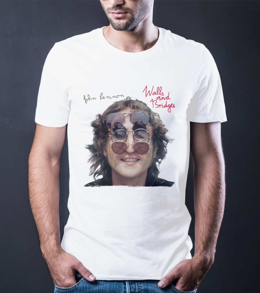 John Lennon Walls And Bridges Album Iconic Multi-Lens Sunglasses T-Shirt