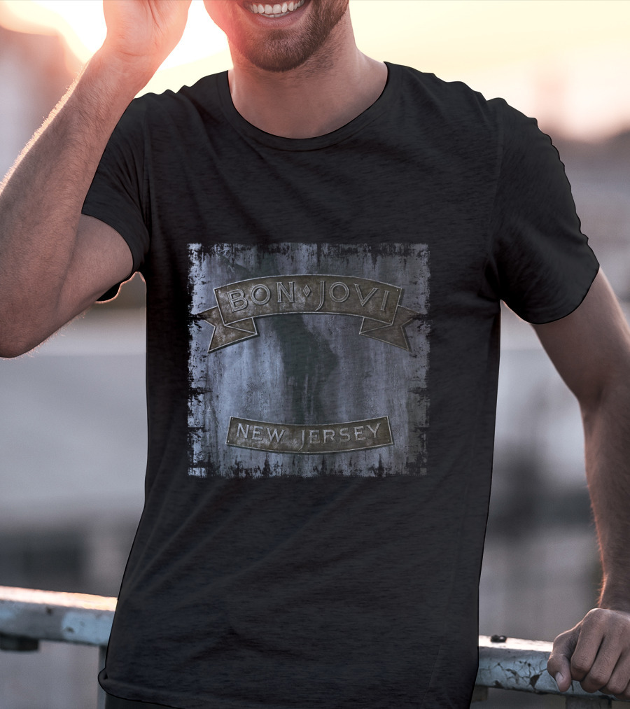 Bon Jovi New Jersey Album Cover T-Shirt