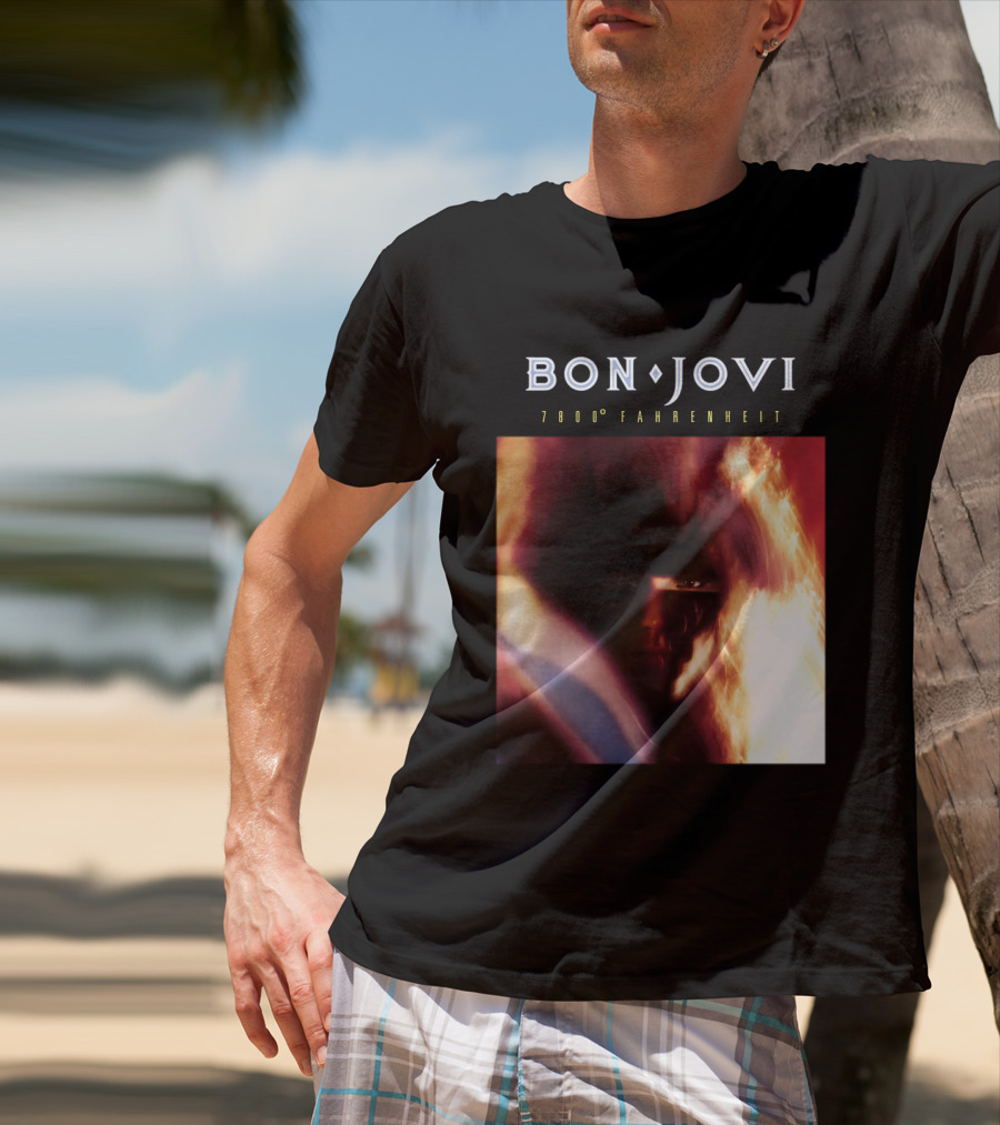 Bon Jovi 7800 Degrees Fahrenheit Album T-Shirt