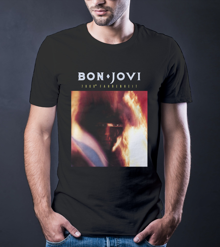 Bon Jovi 7800 Degrees Fahrenheit Album T-Shirt